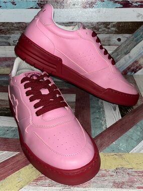 LOCI X Nicki Minaj Stamp Atom Red Ruby Sneakers Shoes NEW Unisex Leather SZ 8